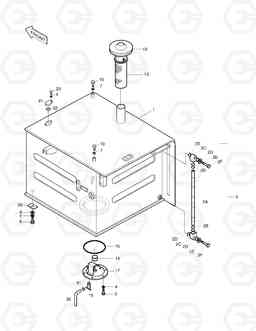 1150 FUEL TANK SOLAR 450-III, Doosan