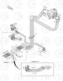1330 PILOT PIPING(6) SOLAR 450-III, Doosan