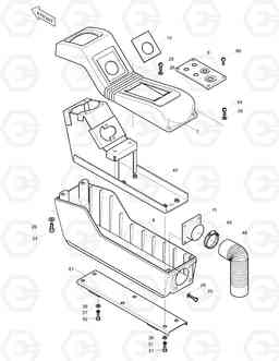 1370 CONTROL STAND-R.H SOLAR 450-III, Doosan