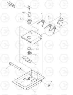 1545 DOOR LOCK-L.H SOLAR 450-III, Doosan