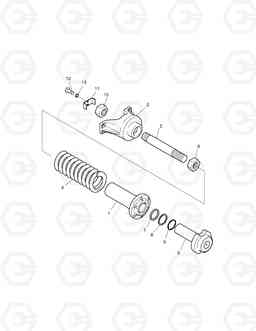 2121 TRACK SPRING ASS'Y(2) SOLAR 450-III, Doosan