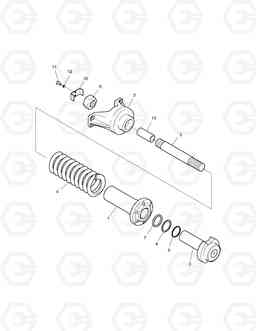 2122 TRACK SPRING ASS'Y(3) SOLAR 450-III, Doosan