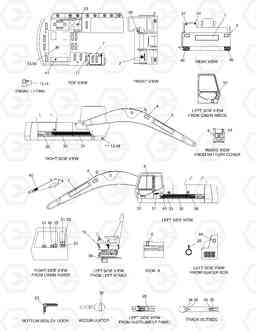 4130 NAME PLATE-EXPORT SOLAR 450-III, Doosan