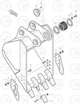 5350 BUCKET-0.8M³-SIDE PIN SOLAR 450-III, Doosan