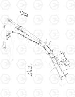 5600 BOOM PIPING-BOOM 7.1m(ONE WAY) SOLAR 450-III, Doosan