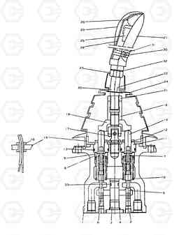 6511 REMOTE CONTROL VALVE(1-1) SOLAR 450-III, Doosan