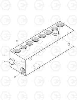 6531 SHUTTLE VALVE BLOCK SOLAR 450-III, Doosan