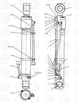 6630 ARM CYLINDER SOLAR 450-III, Doosan
