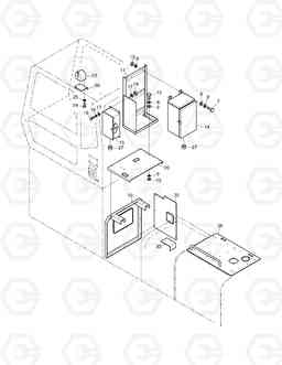 7130 CABIN RISER ASS'Y(1) SOLAR 450-III, Doosan