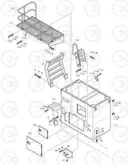 7140 CABIN RISER ASS'Y(2) SOLAR 450-III, Doosan