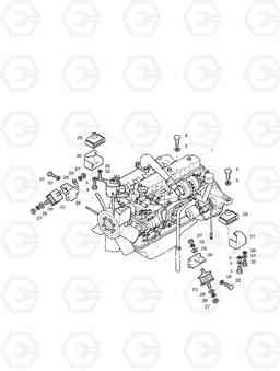 1110 ENGINE MOUNTING SOLAR 170-III, Doosan