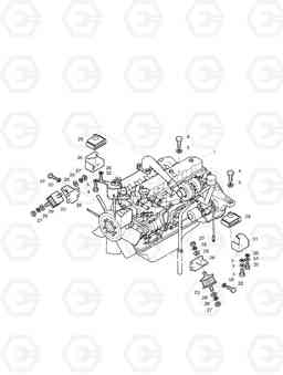 1110 ENGINE MOUNTING SOLAR 170-III, Doosan