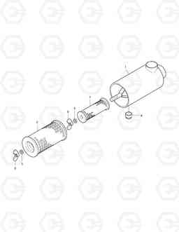 1125 AIR CLEANER SOLAR 170-III, Doosan