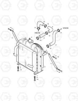 1140 RADIATOR ASS'Y SOLAR 170-III, Doosan