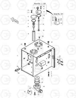 1190 OIL TANK SOLAR 170-III, Doosan