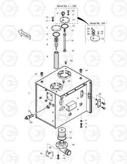 1190 OIL TANK SOLAR 170-III, Doosan