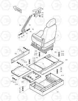 1410 SEAT & ELECTRIC BOX SOLAR 170-III, Doosan