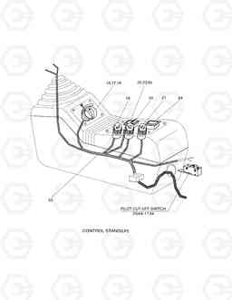 1640 ELECTRIC PARTS(3)-STAND L.H SOLAR 170-III, Doosan