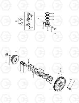 170 CRANK SHAFT ASS'Y SOLAR 170-III, Doosan