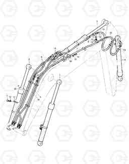 3130 FRONT PIPING SOLAR 170-III, Doosan