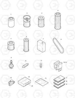 4110 SPARE PARTS SOLAR 170-III, Doosan