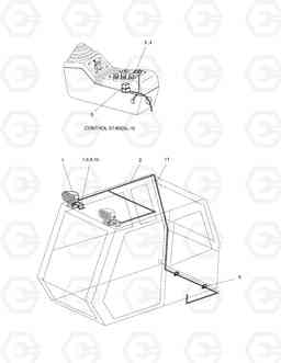 5190 CABIN LAMP SOLAR 170-III, Doosan