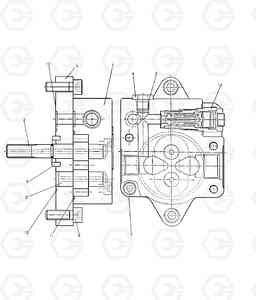 6120 GEAR PUMP SOLAR 170-III, Doosan