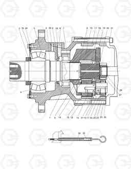 6140 SWING REDUCTION GEAR(1) SOLAR 170-III, Doosan