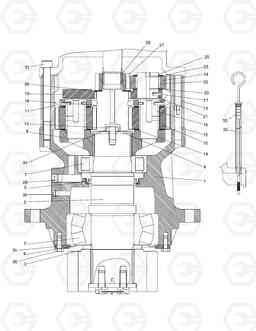 6142 SWING REDUCTION GEAR(2) SOLAR 170-III, Doosan