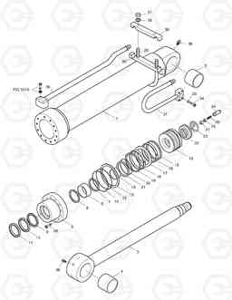 6300 ARM CYLINDER-LOCK VALVE SOLAR 170-III, Doosan