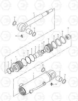 2221 DOZER CYLINDER SOLAR 030PLUS, Doosan