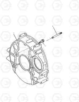 104 FLYWHEEL HOUSING SOLAR 035, Doosan