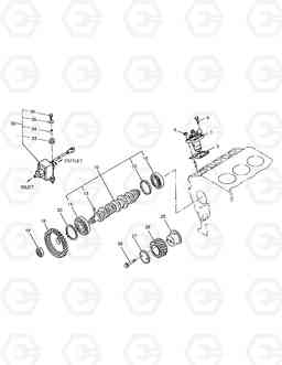 115 INJECTION PUMP,CAM SHAFT,IDLE GEAR SOLAR 035, Doosan