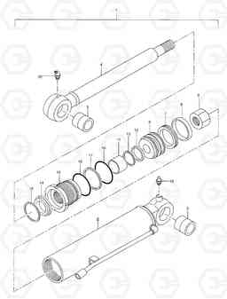 2220 DOZER CYLINDER SOLAR 035, Doosan