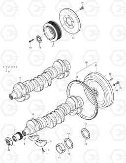 014 CRANK SHAFT SOLAR 290LC-V, Doosan