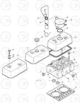 016 CYLINDER HEAD SOLAR 290LC-V, Doosan