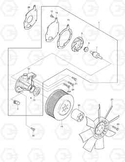 022 COOLING WATER PUMP SOLAR 290LC-V, Doosan