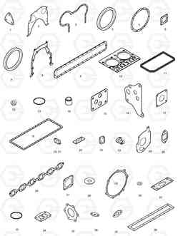 033 OVER HAUL GASKET KIT-ALL SOLAR 290LC-V, Doosan