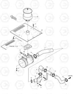 1150 AIR CLEANER ASS'Y SOLAR 290LC-V, Doosan