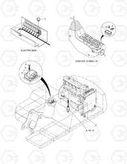 6140 TRAVEL/SWING ALARM ASS'Y SOLAR 290LC-V, Doosan