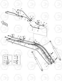 6390 BOOM PIPING-10m SOLAR 290LC-V, Doosan