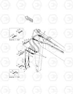 6570 ARM PIPING-ARM 2.5m(ONE & TWO WAY) SOLAR 290LC-V, Doosan