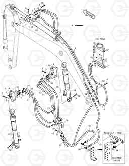 6605 LOCK VALVE PIPING-10mBOOM+7mARM SOLAR 290LC-V, Doosan