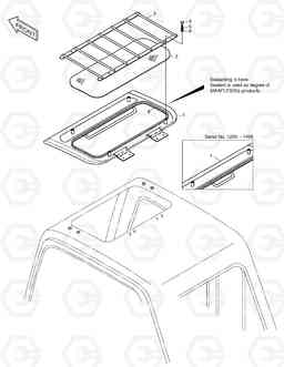 6700 SUN ROOF ASS'Y SOLAR 290LC-V, Doosan