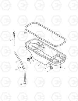 010 OIL PAN SOLAR 220LC-V, Doosan