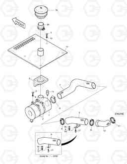 1150 AIR CLEANER ASS'Y SOLAR 220LC-V, Doosan