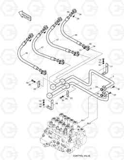 1250 MAIN PIPING(2)-BOOM SOLAR 220LC-V, Doosan