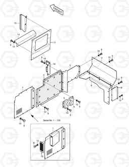 1570 BAFFLE ASS'Y SOLAR 220LC-V, Doosan