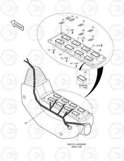 1640 ELECTRIC PARTS(2)-STAND L.H SOLAR 220LC-V, Doosan