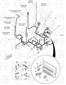 1650 ELECTRIC PARTS(3)-CABIN SOLAR 220LC-V, Doosan